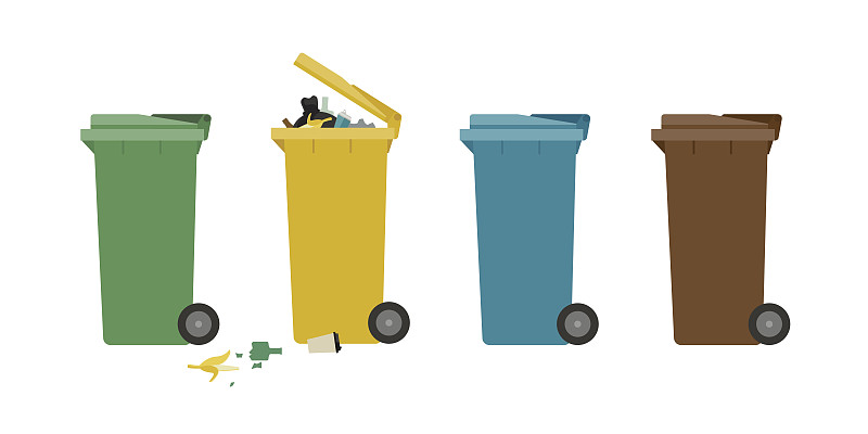 垃圾,罐子,工业垃圾箱,垃圾桶,回收桶,垃圾场,垃圾箱,循环利用,垃圾袋,垃圾筒