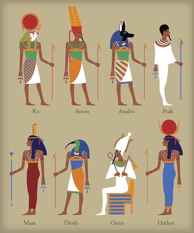 符号,埃及神像,鹰神荷鲁斯,埃及,神,死神阿努比斯,象形文字,女神,垂直画幅,灵性