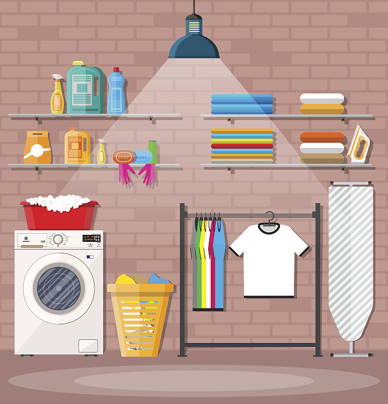 洗衣机,杂物间,熨衣板,洗衣篮,干衣机,垫圈,自动洗衣店,皂液器,洗衣粉,粉末状雪