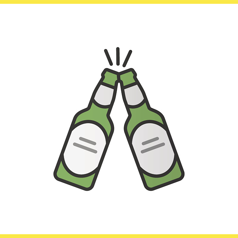 啤酒瓶,图标,啤酒杯,啤酒,含酒精饮料,瓶子,绘画插图,玻璃,饮料,玻璃杯