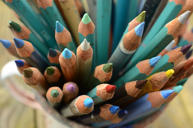 艺术,铅笔,绘画插图,美术工作室,彩色铅笔,手工艺设备,美国,铅笔画,水平画幅,绿色
