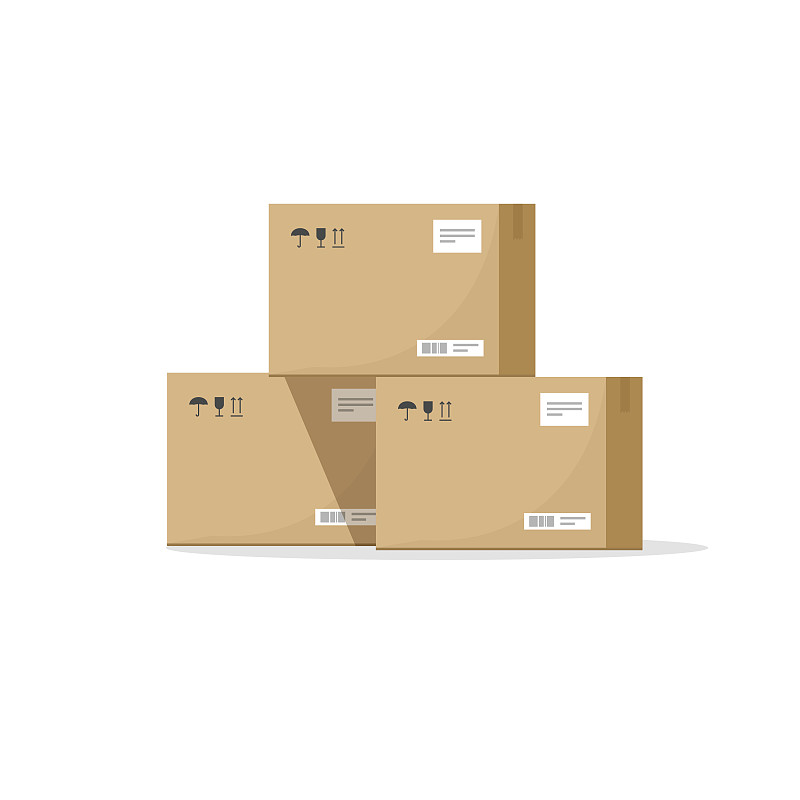 纸盒,纸板,盒子,货物集装箱,仓库,绘画插图,矢量,礼物,纸箱,海上运输