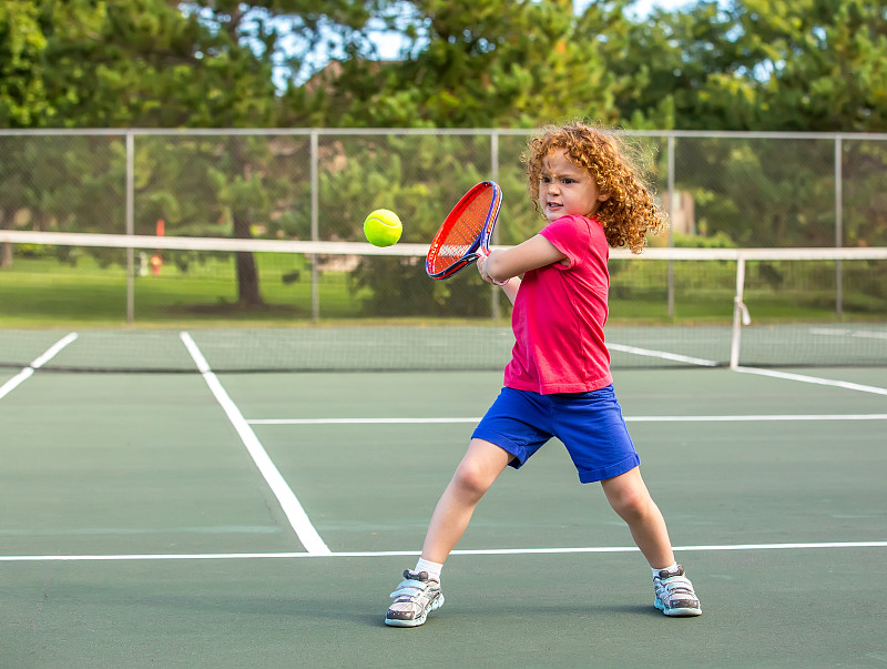 网球运动,进行中,决心,仅一个女孩,网球场,网球,网球拍,明尼苏达,球拍,选择对焦
