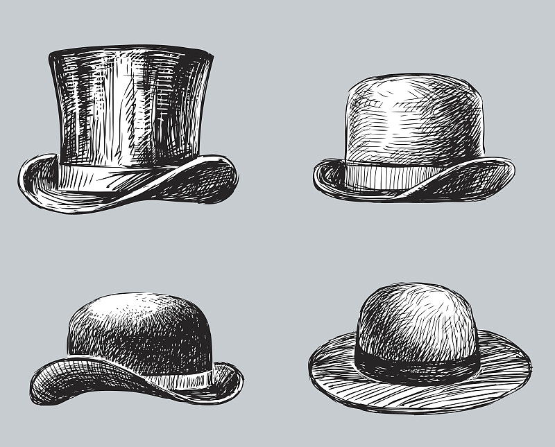 饰头巾,女性,男性,圆顶硬礼帽,帽子,传统,多样,女性特质,复古风格,女人
