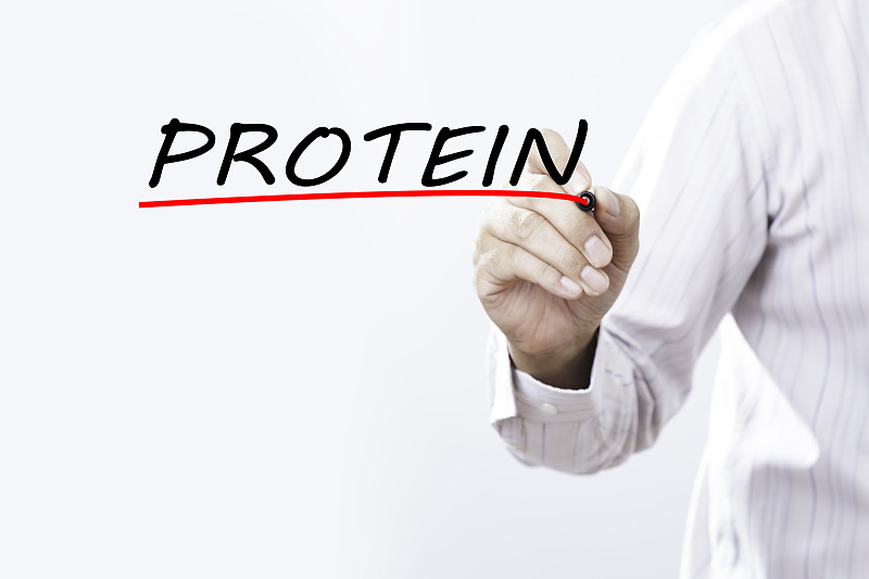 蛋白质,红色,距离标记,男商人,透明擦写板,氨基酸,新陈代谢,营养成分标签,酸,水平画幅
