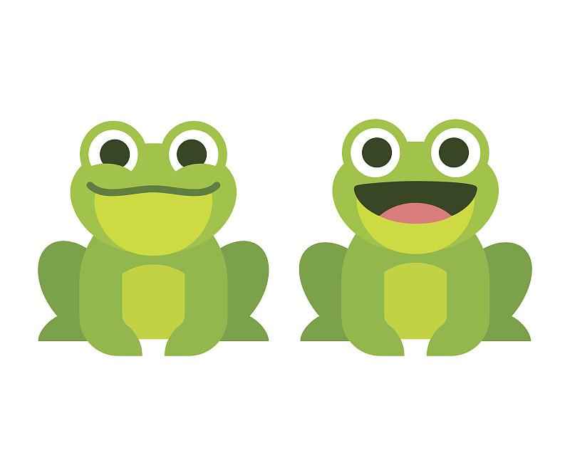 青蛙,可爱的,卡通,蟾蜍,嗄嗄声,吉祥物,两栖纲,可爱,分离着色,表情符号