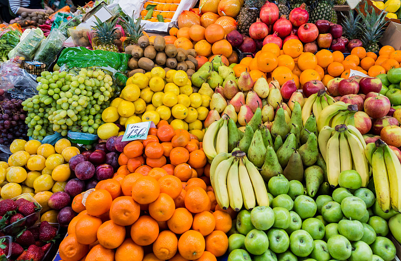 水果,收件箱,多样,宽的,股票行情,中东集市,柚子,石榴石,市场,超级市场