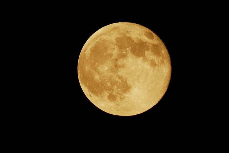 月亮,丸之内,天空,水平画幅,秋天,夜晚,无人,黄色,月光,满月