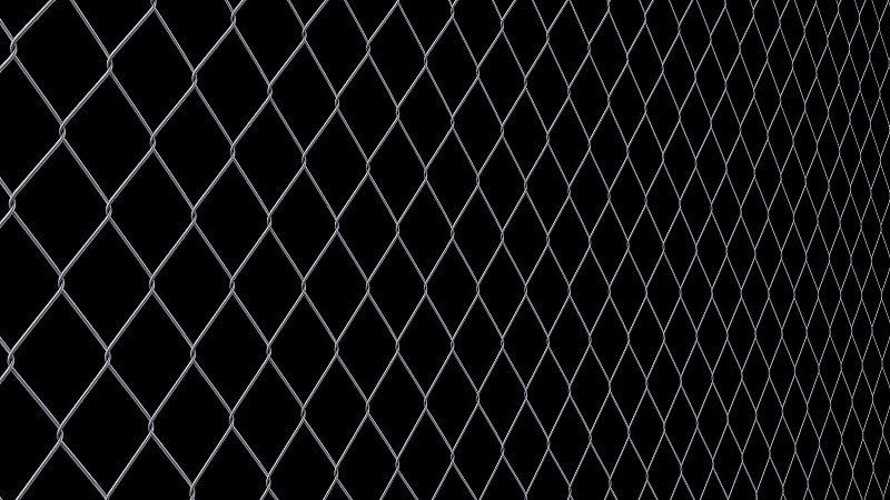 网栅栏,金属丝,钢铁,分离着色,黑色背景,建筑施工屏障,鱼网,犯人,铁丝网,笼子