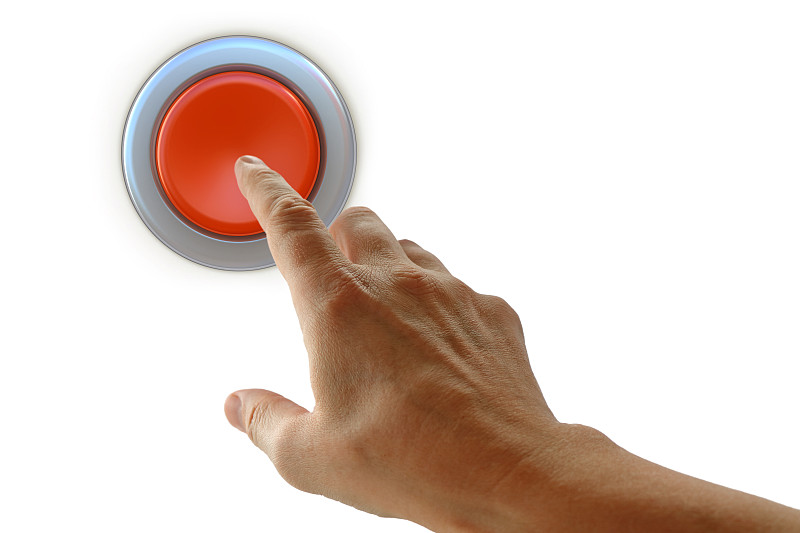 按钮,手指,红色,制动按钮,开始按钮,打响指,食指,电力线,水平画幅,符号