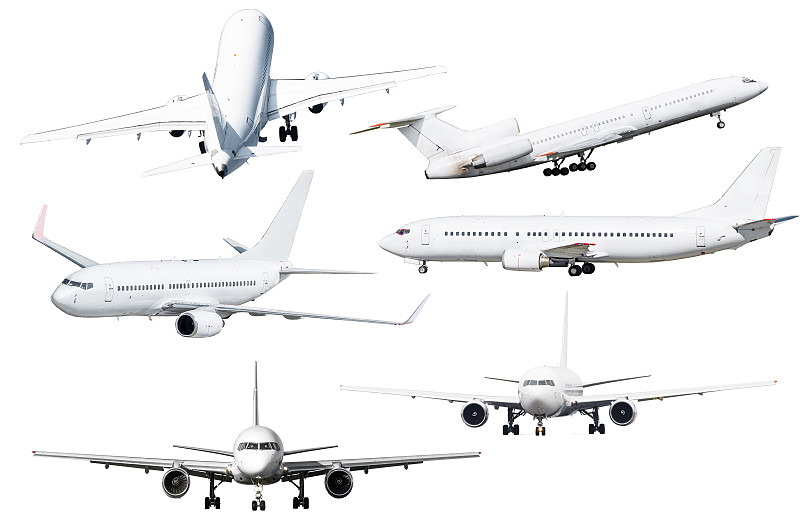 飞行器,数字6,背景,分离着色,飞机,商用机,航空业,白色背景,货物集装箱,透视图