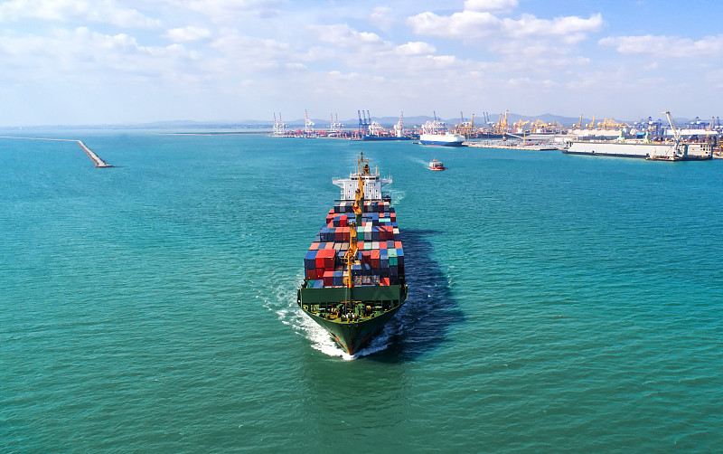 货船,海上运输,海港,全球通讯,商务,海洋,都市风景,起重机,货物集装箱,出口