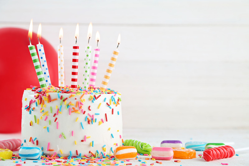 生日,生日蛋糕,蛋糕蜜饯,横幅,蛋糕,五彩纸屑,生日蜡烛,贺卡,留白,水平画幅