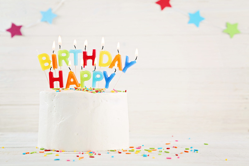 生日蛋糕,生日蜡烛,生日,生日礼物,蜡烛,横幅,蛋糕蜜饯,留白,美国,水平画幅