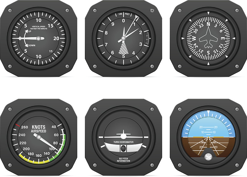 飞行装置,海拔表,座舱,仪表盘,陀螺仪,飞机,仪表板,量表,飞行员,航空业