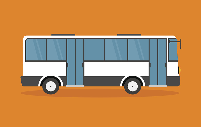 班车,绘画插图,白色,巴士,长途车,校车,交通,乘客,车站,交通方式