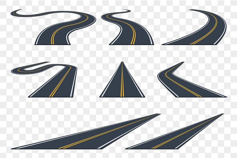 公路,透视图,符号,柏油路,摩托车赛车赛道,蜿蜒,单车道,道路工程,路,从在汽车上的角度拍摄