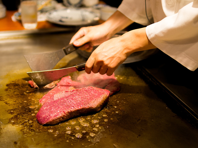 牛排,神户,铁板烧,格子烤肉,肉,红色,晚餐,高级西餐,食品,室内