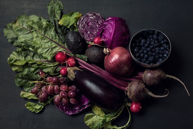 紫色,蔬菜,紫甘蓝,红葡萄,甜菜,茄子,鳄梨,美国,水平画幅,烹调
