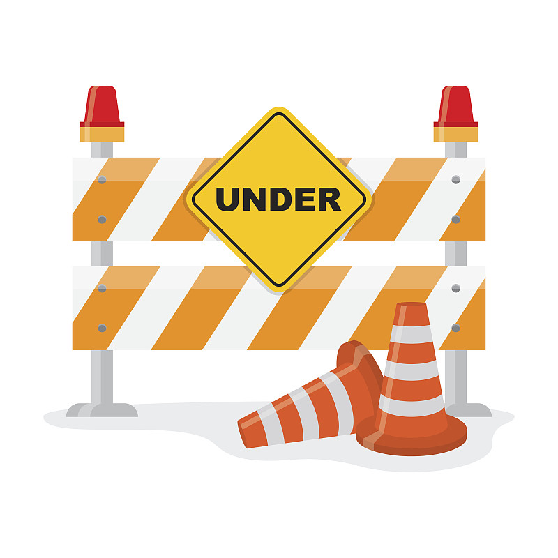 建筑施工屏障,路,路锥,Barrier,Highway,撞车地点,道路危险标志,公路路障,建筑工地,路障