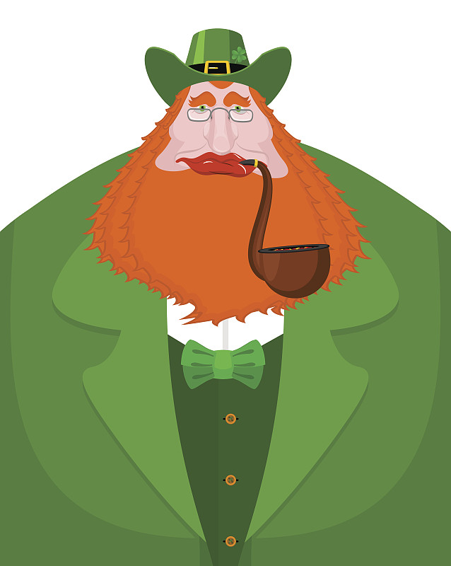 妖精,传统,红色,络腮胡子,爱尔兰,法定假日,绿帽子,传统节日,行军