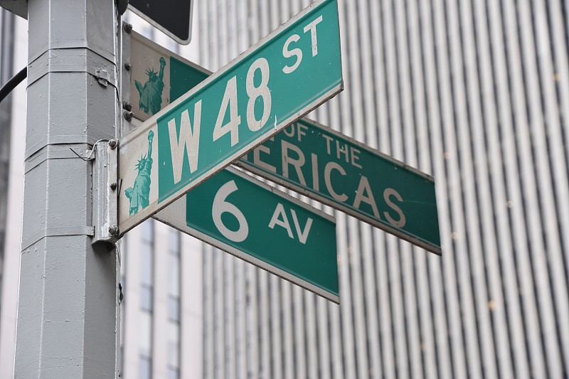交通标志,纽约州,第七大道,第五大道,百老汇,曼哈顿时代广场,纽约,布鲁克林,曼哈顿,路口