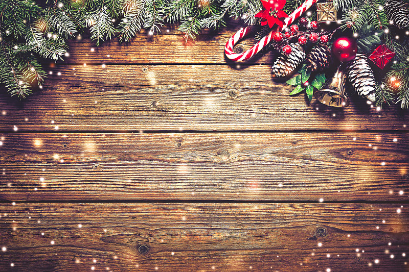 杉树,背景,圣诞卡,圣诞小彩灯,圣诞树,乡村风格,松科,新年卡,松果
