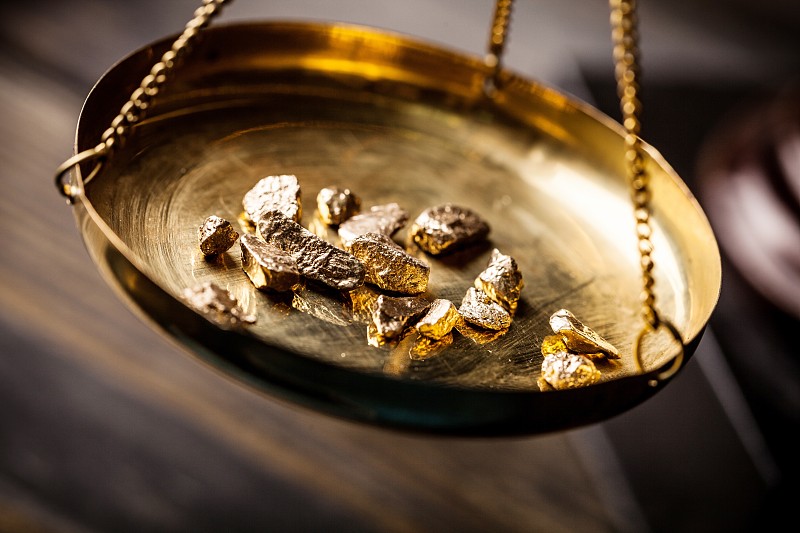 黄金,金矿,淘金热,比例,秤,矿块,丰富,支出,贵重宝石,金色