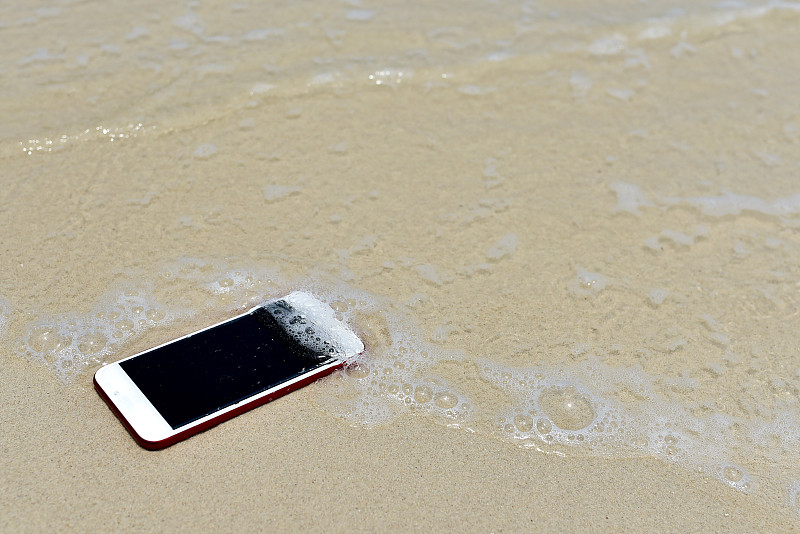 迷路,电话机,海滩,背景聚焦,无人迹,卫生间,湿,沙子,水,手机