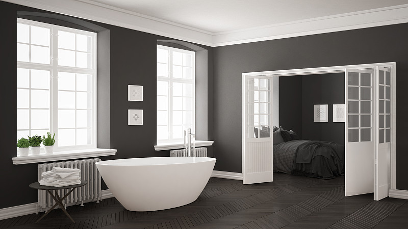极简构图,白色,浴室,斯堪的纳维亚人,卧室,室内设计师,背景,简单,灰色,水龙头