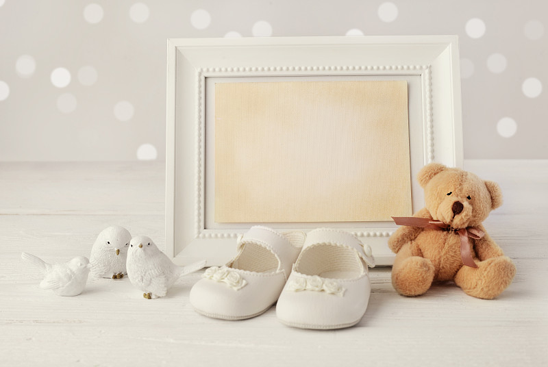 婴儿鞋,公告信息,女婴,泰迪熊,婴儿,鞋子,波兰,新生儿,生日,模板
