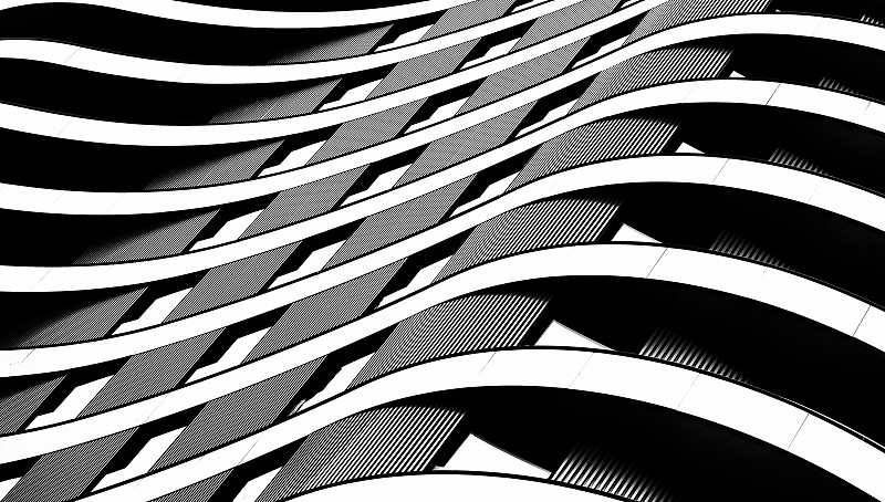 建筑,伦敦,伦敦城,对称,倾斜视角,抽象,黑白图片,反差,英国,建筑结构