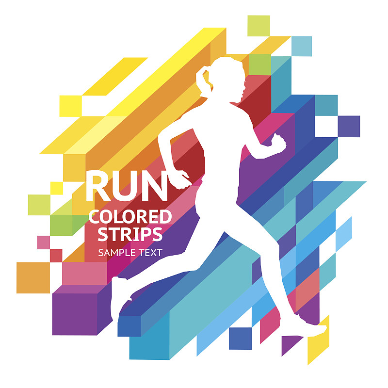背景,队服,彩色图片,马拉松号码布,马拉松赛跑,慢跑,运动,绘画插图,背景分离