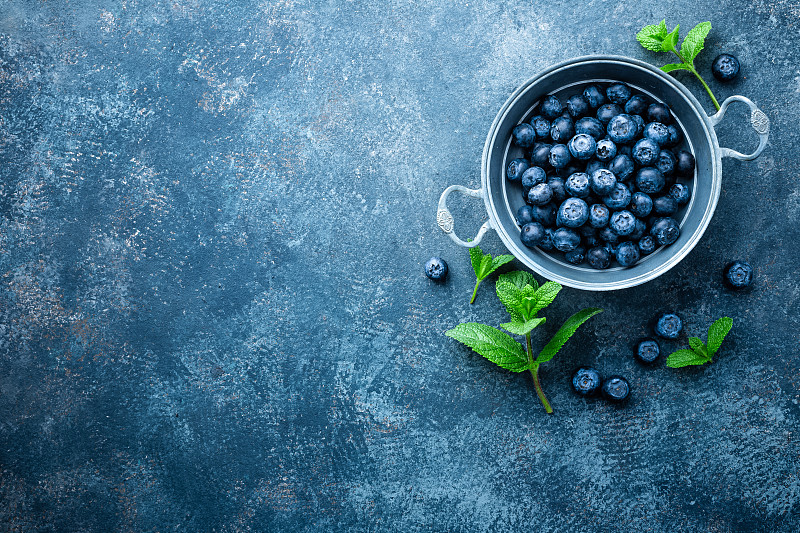 蓝莓,野生植物,清新,碗,健康食物,饮食,浆果,熟的,森林,顶部