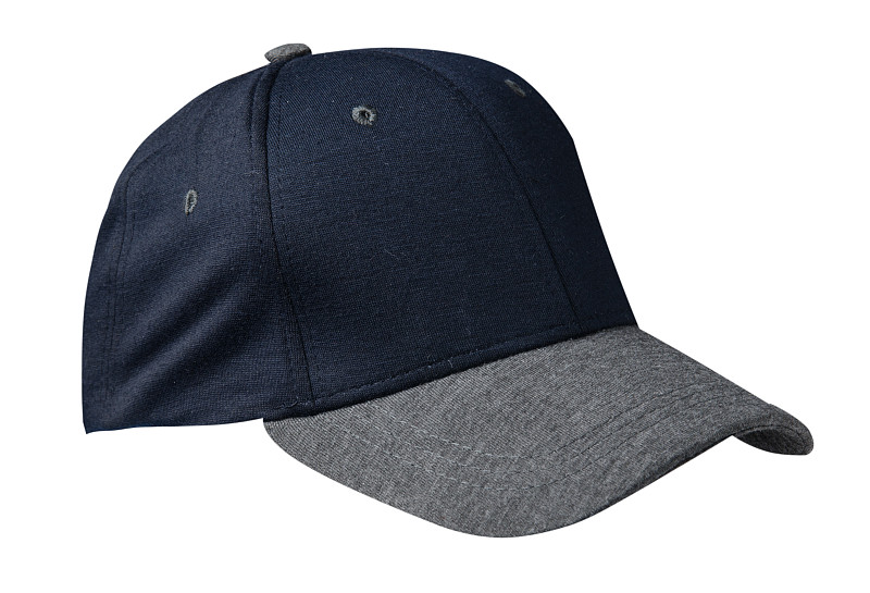 遮阳帽,灰色,白色背景,分离着色,帽子,蓝色帽子,棒球帽,鸭舌帽,网球运动,个人随身用品