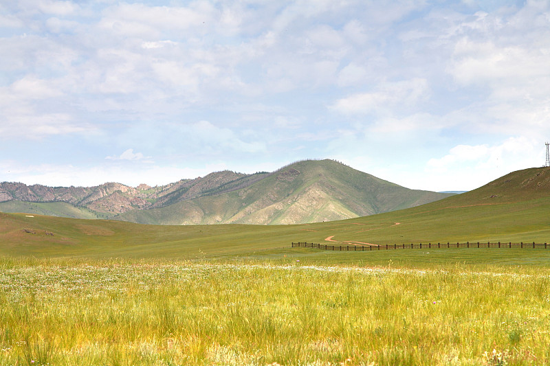 乌兰巴托,蒙古,国家公园,蒙古包,东欧大草原,游牧民族,海龟,美,风,水平画幅