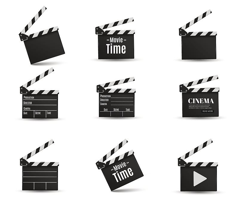 影片,厚木板,时间,白色背景,聚光灯影院,克拉珀桥,电影首映式,电影制片厂,红毯秀,电影摄影师