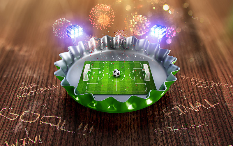 足球,三维图形,绿色,锦标赛,比尔,鸭舌帽,欧洲足球联合会,爱好者,体育场,足球运动