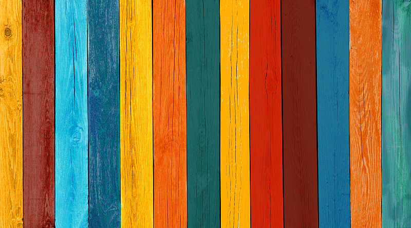 木制,背景,艺术,篱笆,多色的,涂料,装饰艺术,宽的,厚木板,彩色背景