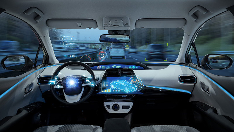座舱,速度计,数字化显示,汽车,显示器,空的,人的头部,机动车,汽车内部,无人驾驶汽车