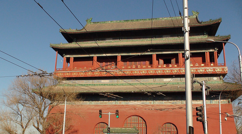 鼓楼,北京,中国,建筑外部,亚洲,都市风光,了望塔,铃,明朝风格,纪念碑