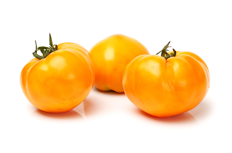 黄西红柿,白色背景,清新,橙西红柿,heirloom,tomato,牛排西红柿,水,饮食,水平画幅,无人