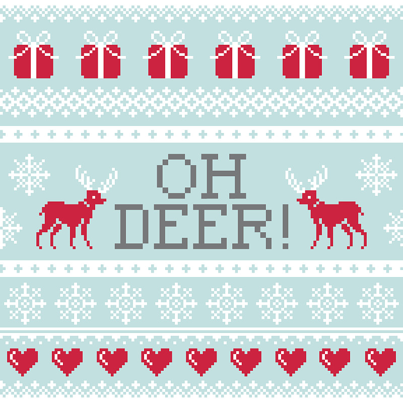 圣诞节,鹿,式样,冬天,背景,俄亥俄州,斯堪的纳维亚人,圣诞毛衫,红鼻子驯鹿,刺绣