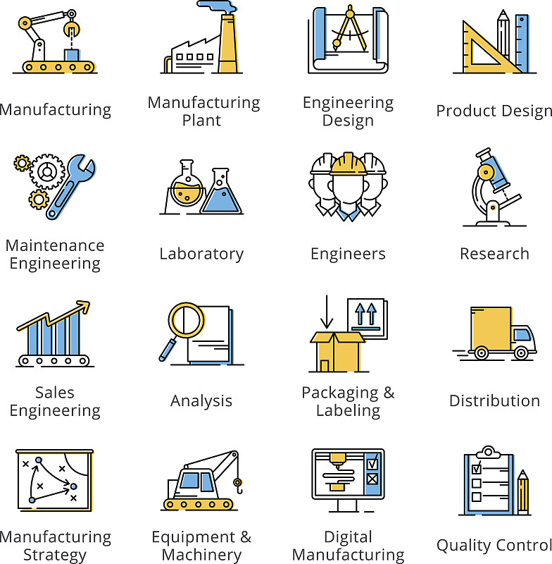 工程师,工业,计算机图标,轮廓,组图,工程,工厂,贴标签,销售职位,蓝图