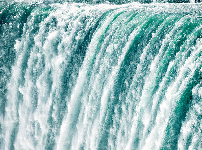 尼亚加拉瀑布,特写,迅速,百叶窗,速食炸薯条,尼亚加拉瀑布市,马蹄铁瀑布,尼亚加拉河,安大略省,水