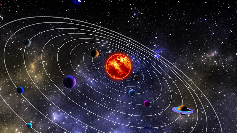 太阳系,天王星,木星,海王星,水星,金星,土星,小行星,火星,流星