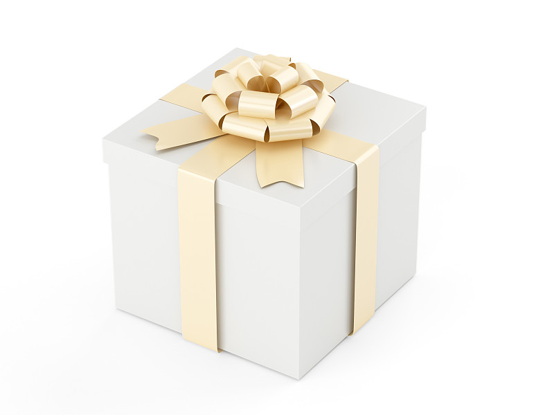 包装纸,白色,黄丝带,生日礼物,蝴蝶结,圣诞礼物,周年纪念,缎带,有包装的,礼物