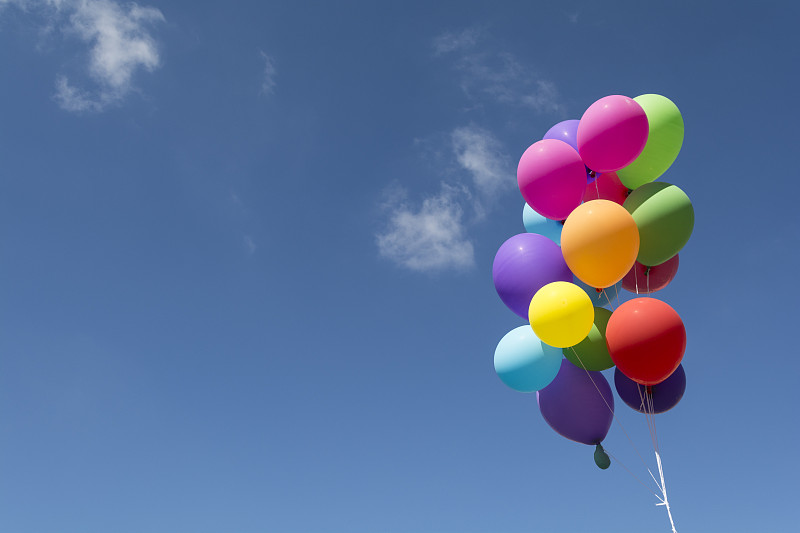 气球,天空,色彩鲜艳,海洋,热气球,轻轻浮起,游乐园,氦,生日卡,蜜月