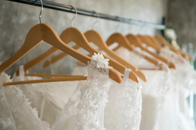连衣裙,婚礼,挂衣架,自然美,新娘用品商店,婚纱,薄纱网,悬挂的,衣柜,花边