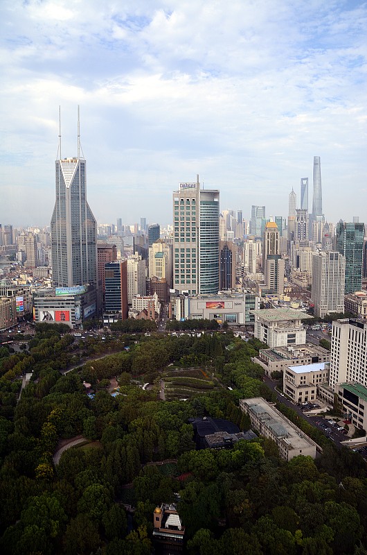 人民广场,都市风景,上海,上海人民公园,上海中心大厦,后现代,黄浦区,陆家嘴,城市扩张,当地著名景点